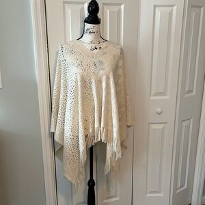 Arianna By Howards Knit Poncho Sweater